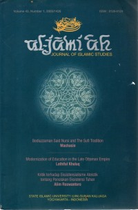 Image of Al-jami'ah : Journal Of Islamic studies : Vol. 43, Number 1